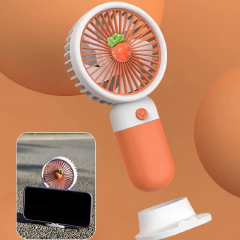 Summer Mini Fan Portable Handheld Fan Cartoon Cute Student Desktop Usb Charging Fruit Multiple Styles and Colors Fan