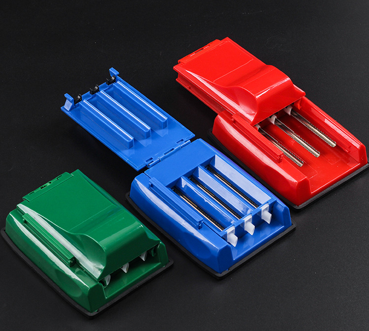 Manual three tube cigarette puller, plastic cigarette maker, multi-color creative cigarette puller, Three Tubes Manual Cigarette Roller Tube Tobacco Maker Tube Filling Machine, Rolling Tobacco