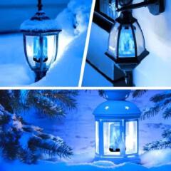E27 LED Flame Effect Light Fire Simulation Multiple Modes Corn Bulb Decorative Lamp for Bar Hotel Restaurant Home