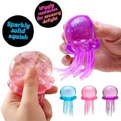Squishies NeeDoh Jellyfish Squish Toy Fidget Toy, Water Sensory Soft Jelly Squeeze Stress Relief Fidget Toy Squeeze Blind Box