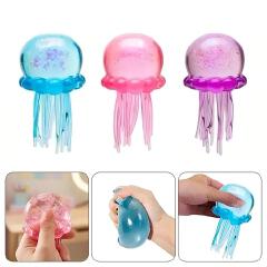 Squishies NeeDoh Jellyfish Squish Toy Fidget Toy, Water Sensory Soft Jelly Squeeze Stress Relief Fidget Toy Squeeze Blind Box