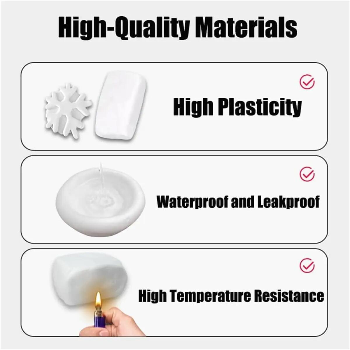 Air-conditioning Hole Sealing Mud Super Diamond Mud Sealer 10g White Seal Putty Waterproof Duct Seal Repair Sealing Clay