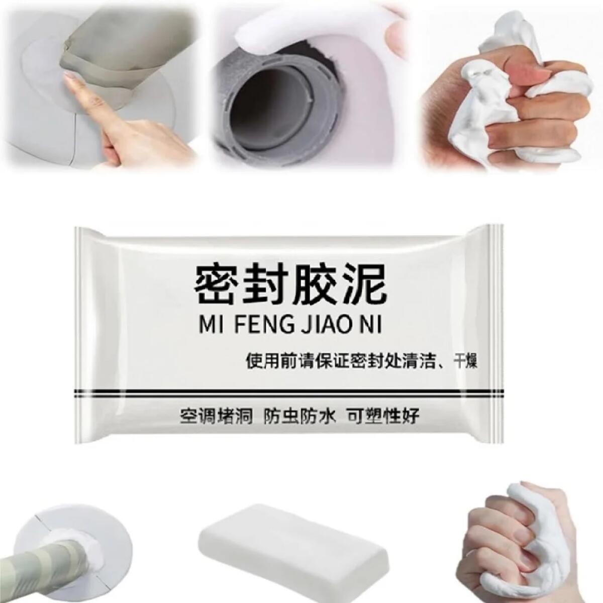 Air-conditioning Hole Sealing Mud Super Diamond Mud Sealer 10g White Seal Putty Waterproof Duct Seal Repair Sealing Clay