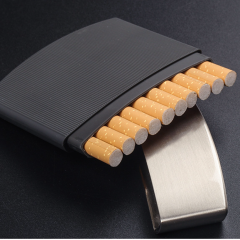 Portable Business Cigarette Box 10 Thick Pack Plastic Metal Cigarette Box Personalized Smoking Gift New 2026