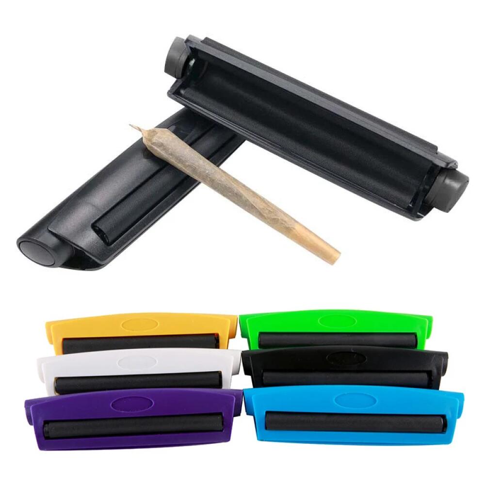 110mm Cigarette Rolling Machine with Tobacco Storage Tube for DIY Rolling Paper Wrapping Maker Smoking Accessories