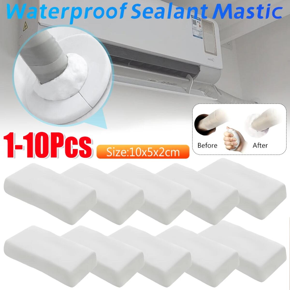 1/5/10/30PCS Bathroom Solid Glue Waterproof Sealant Wall Hole Sealant Seal Sealing Paste Sewer Pipe Caulking Agent Super Sealers