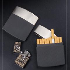 Portable Business Cigarette Box 10 Thick Pack Plastic Metal Cigarette Box Personalized Smoking Gift New 2026