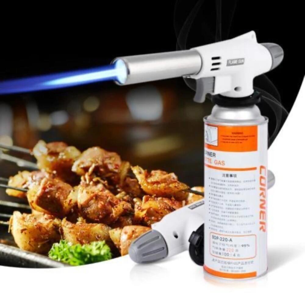 Adjustable Flame Auto ignition Butane Gas Welding Torch Portable Tool for BBQ Cooking Soldering Camping Heating Crafts DIY Chefs