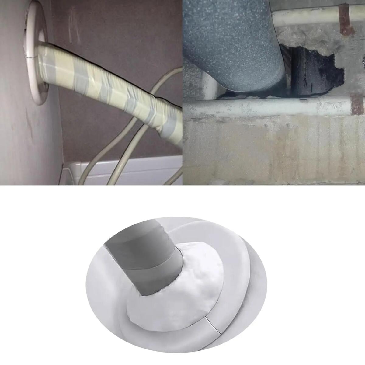 Air-conditioning Hole Sealing Mud Super Diamond Mud Sealer 10g White Seal Putty Waterproof Duct Seal Repair Sealing Clay