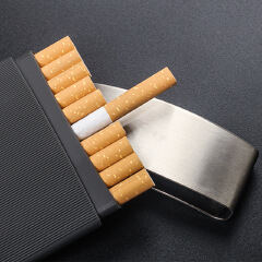 Portable Business Cigarette Box 10 Thick Pack Plastic Metal Cigarette Box Personalized Smoking Gift New 2026