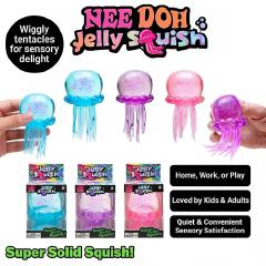 Squishies NeeDoh Jellyfish Squish Toy Fidget Toy, Water Sensory Soft Jelly Squeeze Stress Relief Fidget Toy Squeeze Blind Box