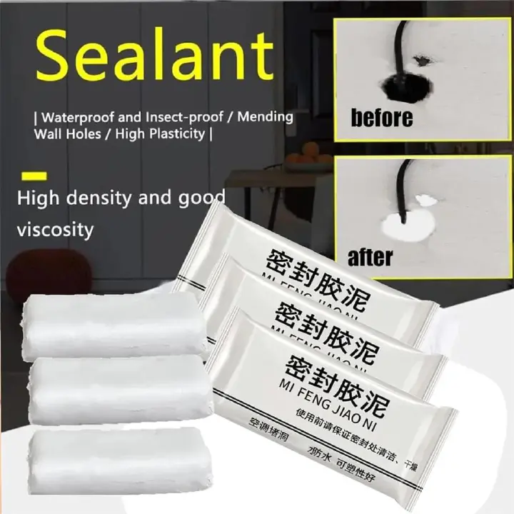 1/5/10/30PCS Bathroom Solid Glue Waterproof Sealant Wall Hole Sealant Seal Sealing Paste Sewer Pipe Caulking Agent Super Sealers