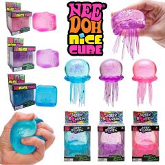 Squishies NeeDoh Jellyfish Squish Toy Fidget Toy, Water Sensory Soft Jelly Squeeze Stress Relief Fidget Toy Squeeze Blind Box