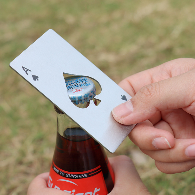 Creative Spades A Bottle Opener Poker Stainless Steel Bottle Opener Bottle Opener Beer Bottle Opener
