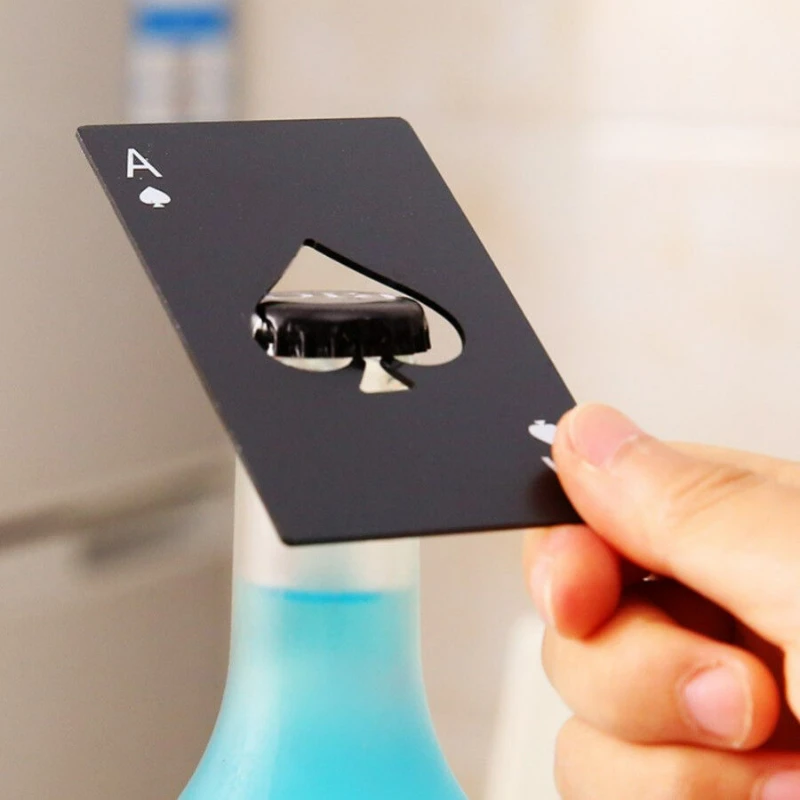Creative Spades A Bottle Opener Poker Stainless Steel Bottle Opener Bottle Opener Beer Bottle Opener