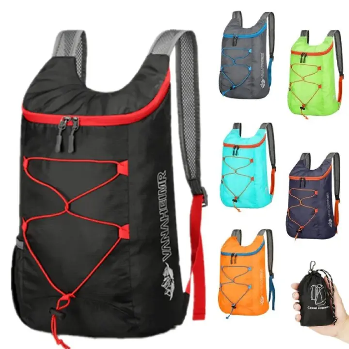 10L Foldable Portable Backpack Splashproof Folding Mountaineering Bag Ultralight Travel Daypack Bag Sports Daypack for Men Women