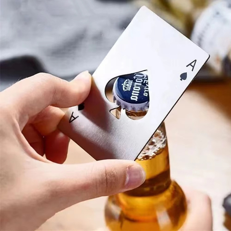Creative Spades A Bottle Opener Poker Stainless Steel Bottle Opener Bottle Opener Beer Bottle Opener