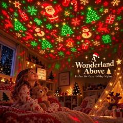 2026 Christmas Tree Design Plug in Night Light Ceiling Projector Indoor, for Room Decor DIY Holiday Party Xmas Gifts