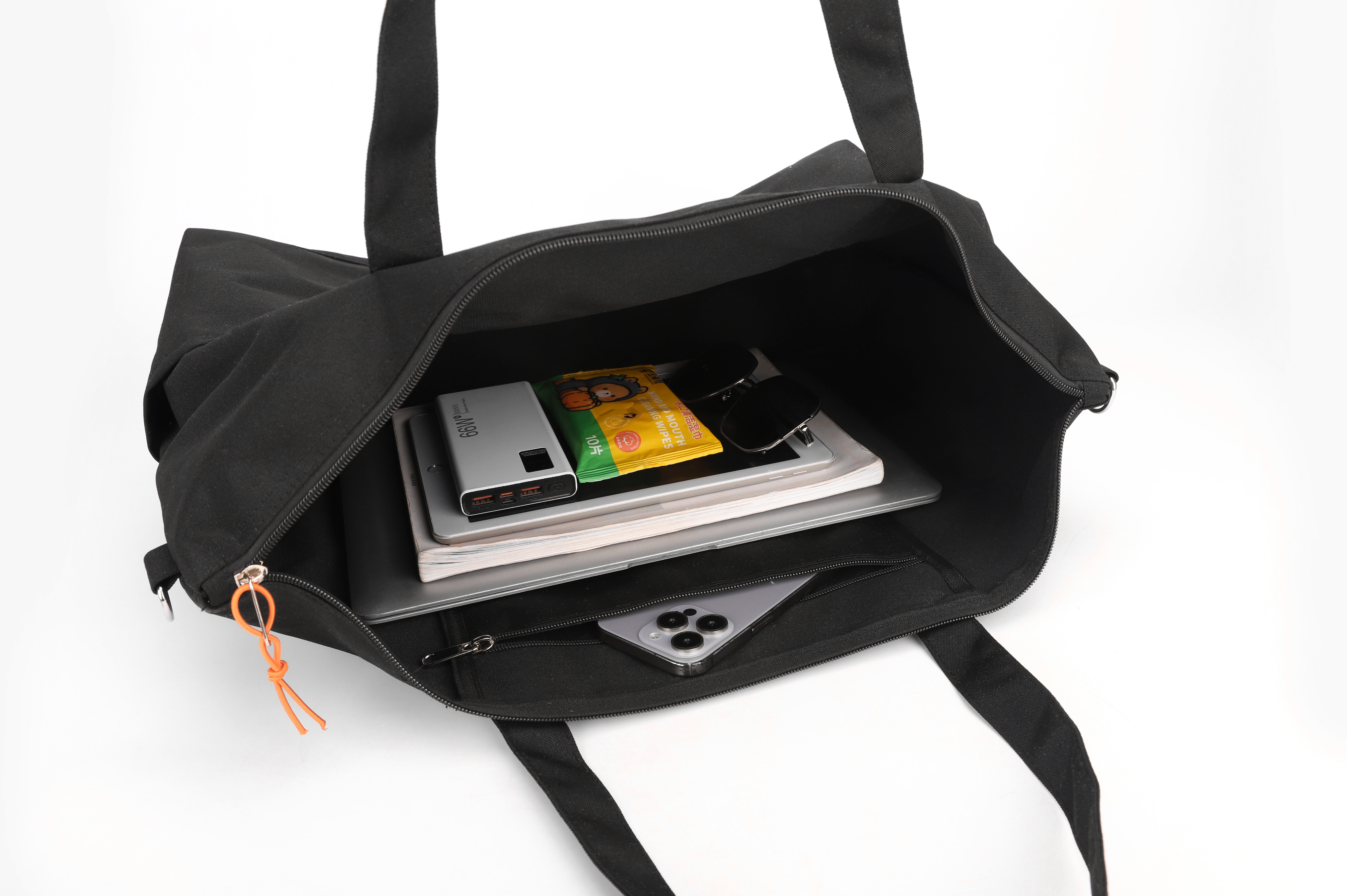 Large Capacity Travel Bag, Unisex Handbag & Shoulder Bag, Casual Simple Nylon Gym Storage Bag
