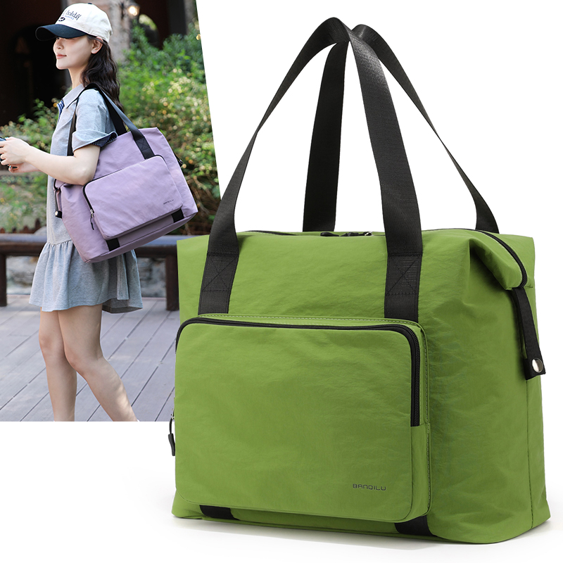 Multifunctional large-capacity travel bag, unisex, lightweight & portable, ideal for business trips, travel, fitness storage, stylish casual design