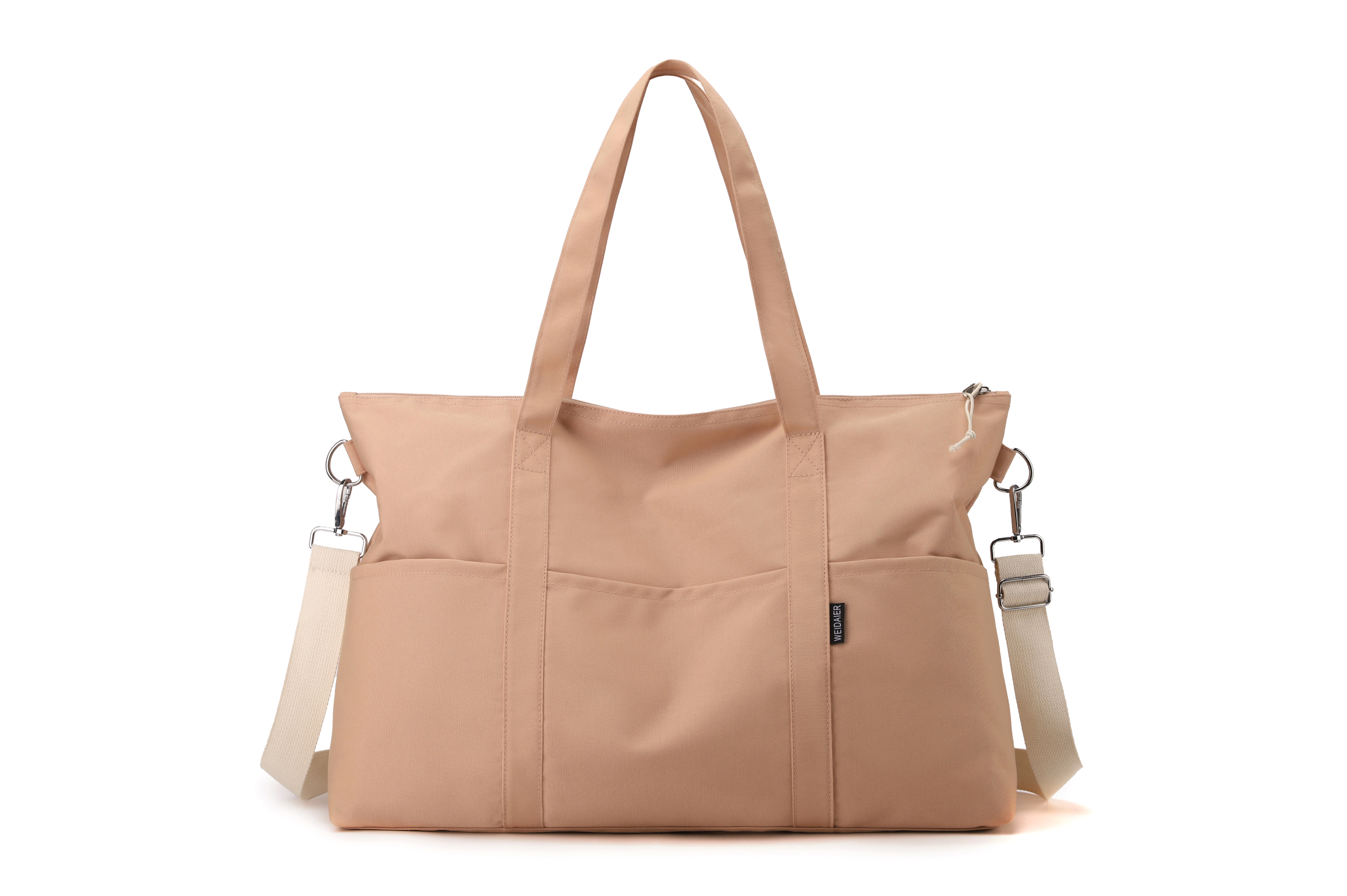 Large Capacity Travel Bag, Unisex Handbag & Shoulder Bag, Casual Simple Nylon Gym Storage Bag