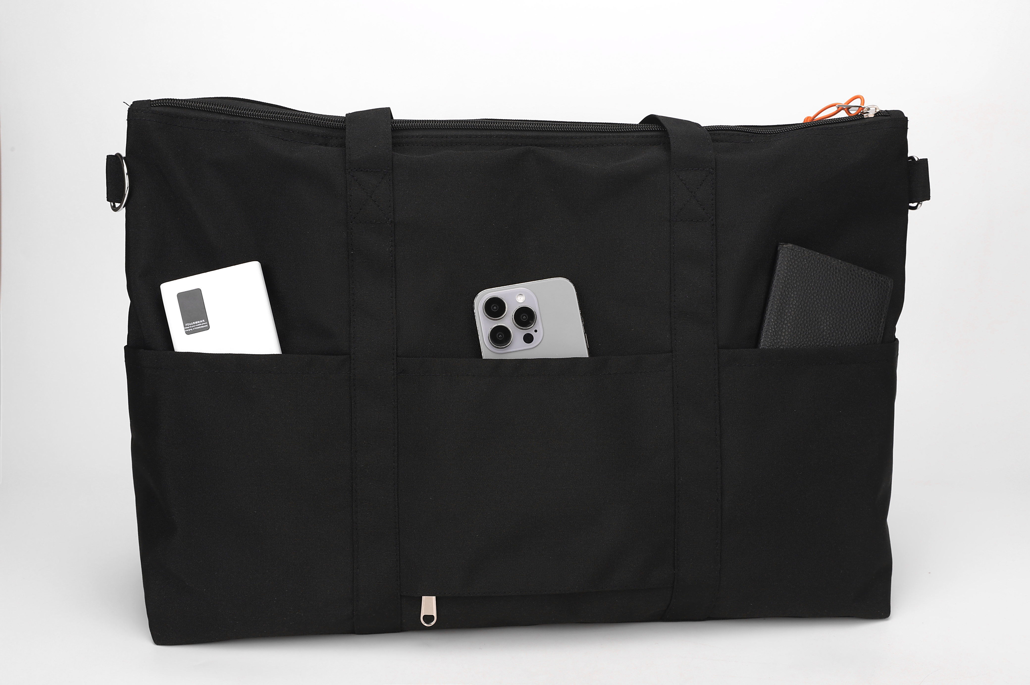 Large Capacity Travel Bag, Unisex Handbag & Shoulder Bag, Casual Simple Nylon Gym Storage Bag