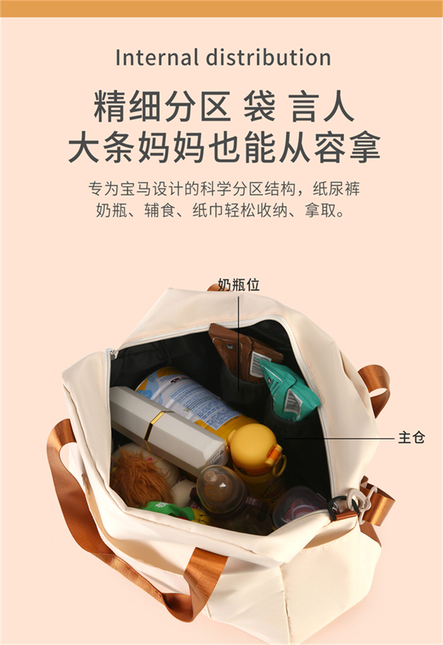 High-grade & Superior Quality Large-Capacity Multi-Functional Mommy Bag, Lightweight for Gym Storage, Stylish, Scratch-Resistant & Waterproof