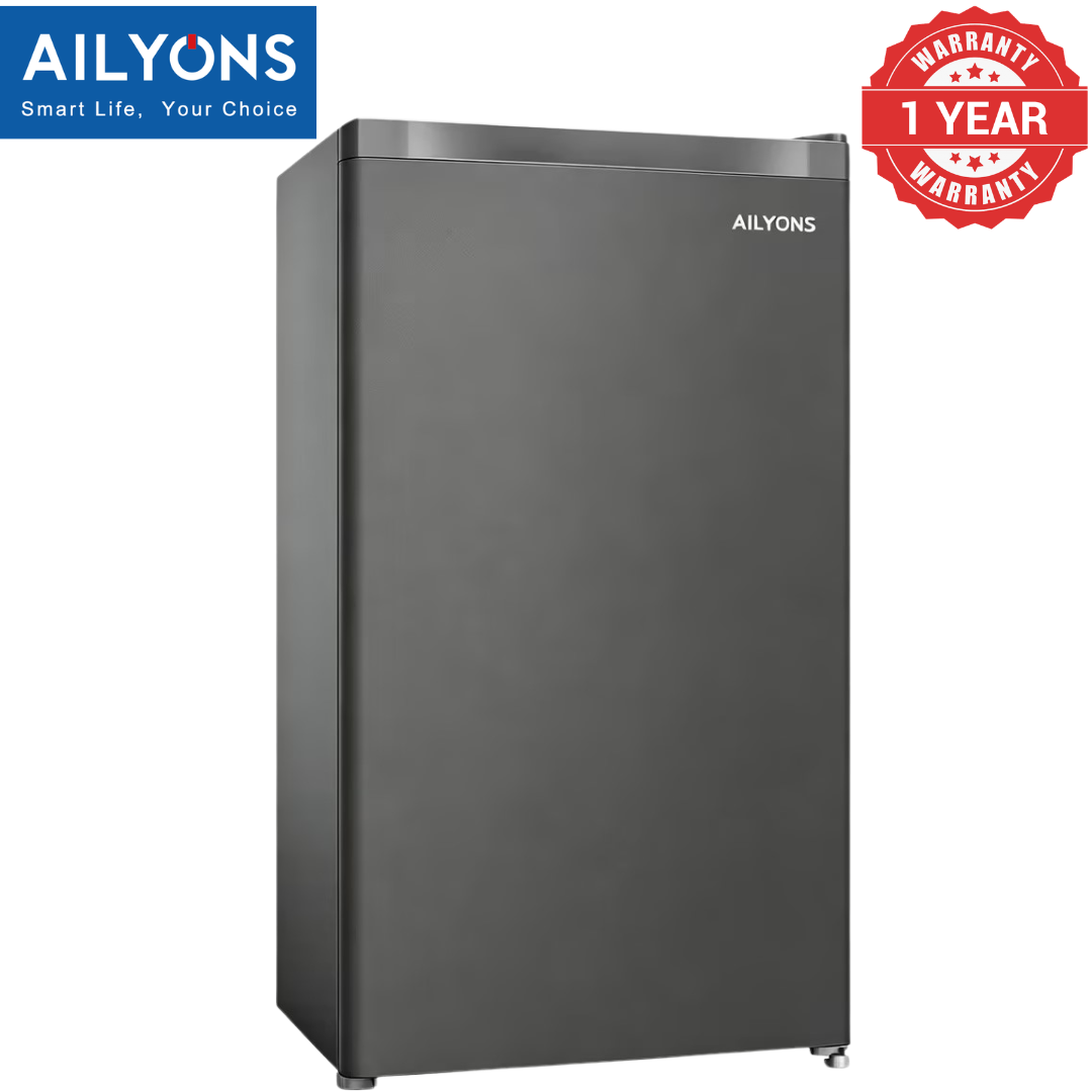 AILYONS AR-101S 92L Single Door Compact Energy-Saving Refrigerator – Fast Cooling Mini Fridge with Low Noise, Adjustable Storage for Home, Office & Small Spaces【Anniversary Sale】