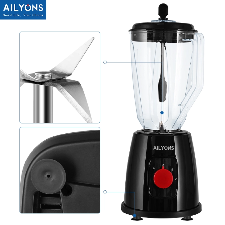 AILYONS TYB-205 1.5L 2 In 1 Quality Motor Stainless Steel Blender With Grinder【HOT！】