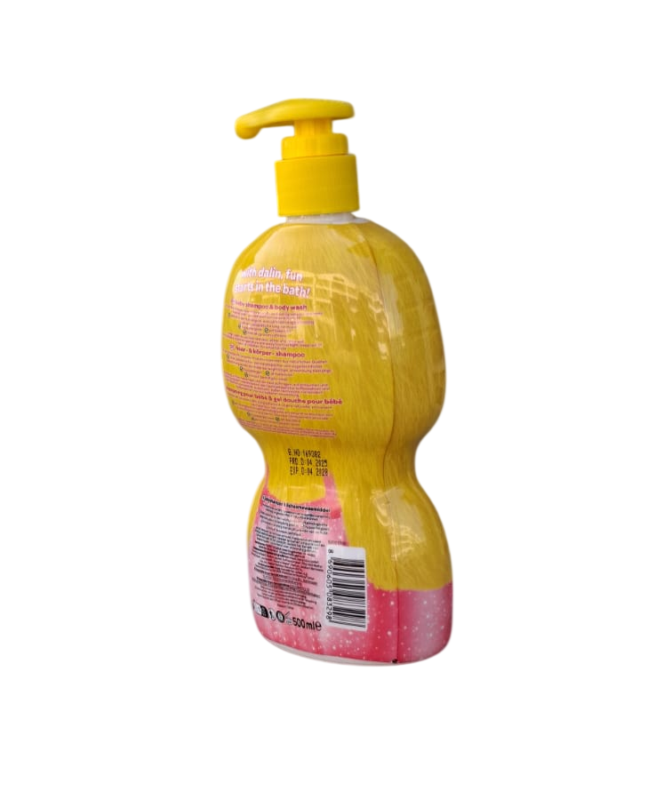 Dalin Chick Bottle 500ml, Baby Shampoo & Body Wash specially developed for your baby’s delicate skin and hair.