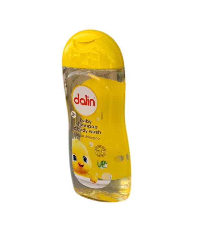 Dalin Classic Baby Shampoo & Body Wash 200ml effective cleaning for sensitive skin and hair, and provides a pleasant and safe bathing experience.