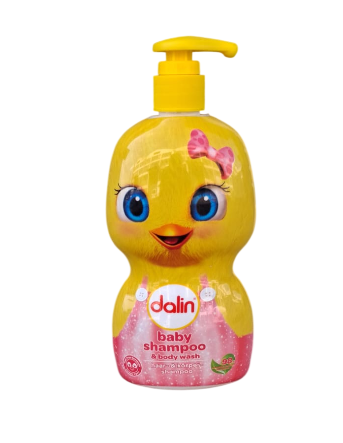 Dalin Chick Bottle 500ml, Baby Shampoo & Body Wash specially developed for your baby’s delicate skin and hair.