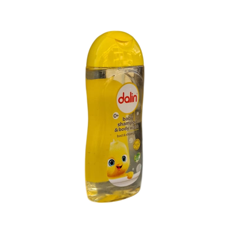 Dalin Classic Baby Shampoo & Body Wash 200ml effective cleaning for sensitive skin and hair, and provides a pleasant and safe bathing experience.