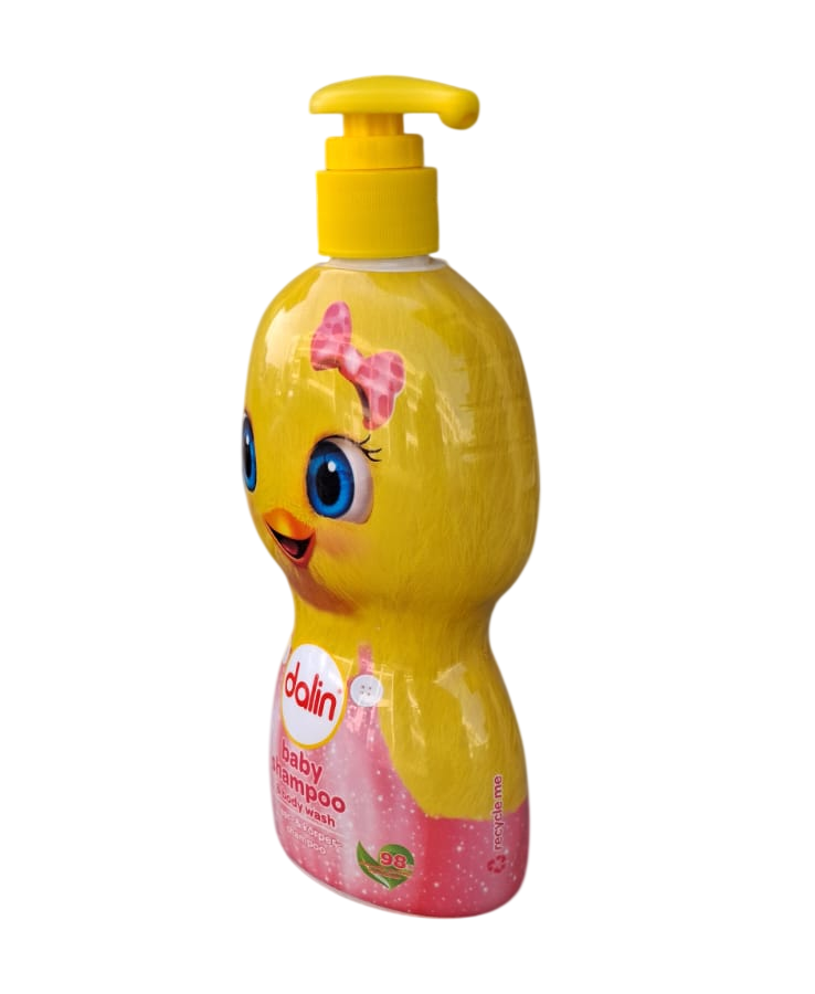 Dalin Chick Bottle 500ml, Baby Shampoo & Body Wash specially developed for your baby’s delicate skin and hair.