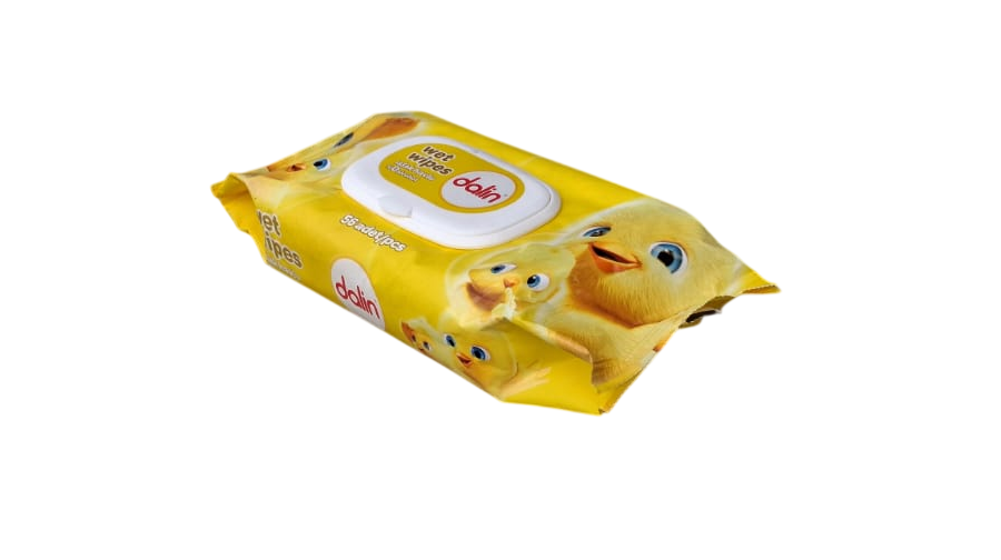 Dalin Care Wet Wipes, 56 pieces with 0% alcohol, specially developed for baby's delicate skin.