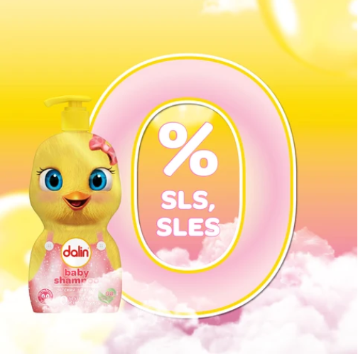 Dalin Chick Bottle 500ml, Baby Shampoo & Body Wash specially developed for your baby’s delicate skin and hair.