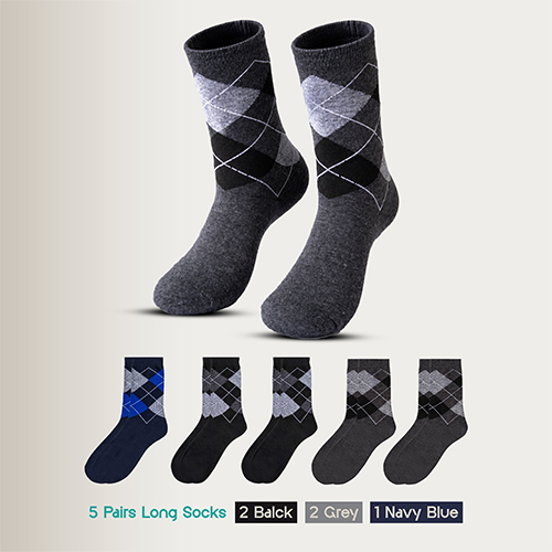 5 Pairs Men & Women Cotton Long Socks, Moloca – Comfortable Breathable,Men & Women Clothes casual socks