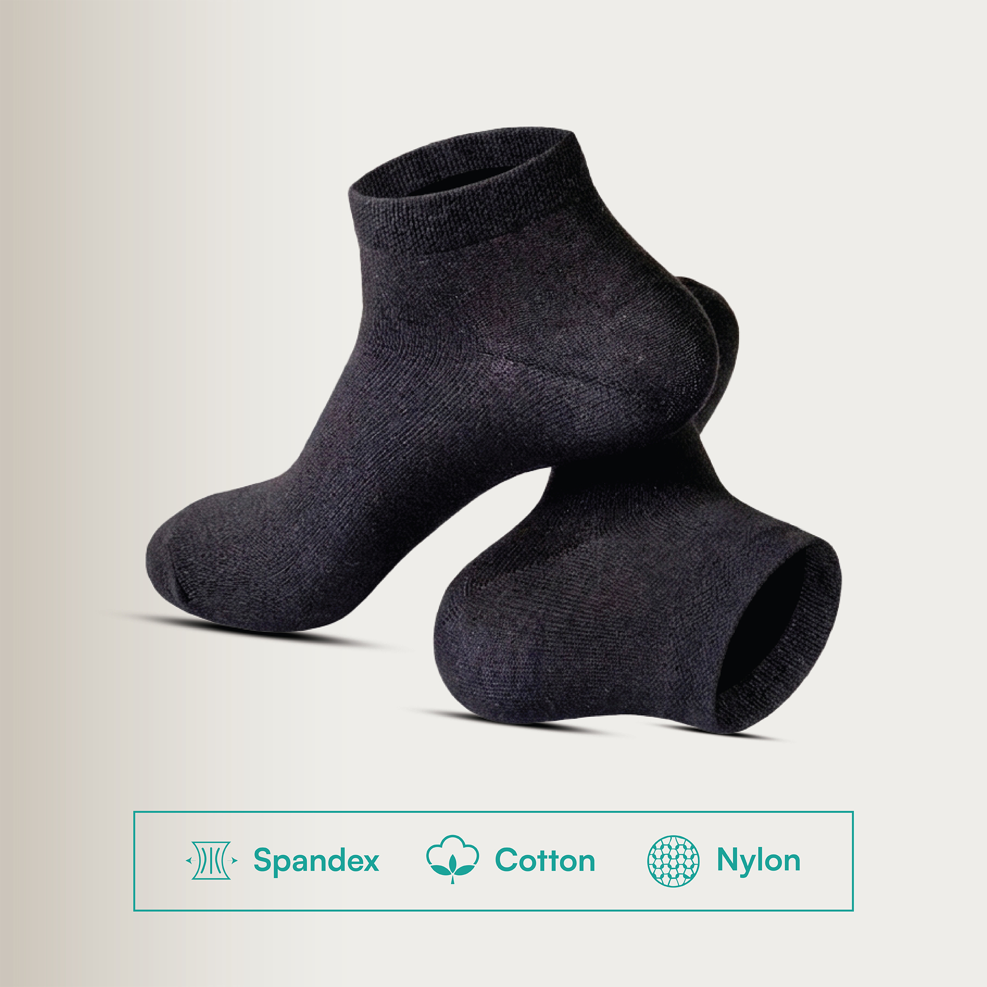6 Pairs Men & Women Cotton Ankle Socks, Moloca – Comfortable Breathable,Men & Women Clothes casual socks- Black