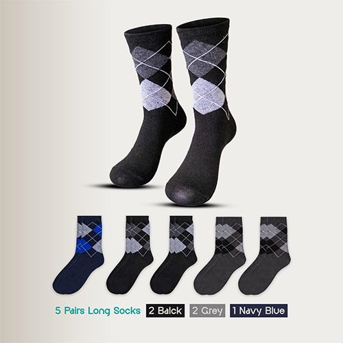 5 Pairs Men & Women Cotton Long Socks, Moloca – Comfortable Breathable,Men & Women Clothes casual socks