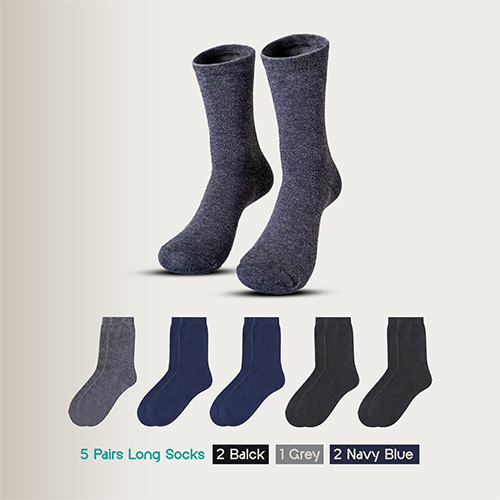 5 Pairs Men & Women Cotton Long Socks ,Moloca – Comfortable Breathable,Men & Women Clothes casual socks