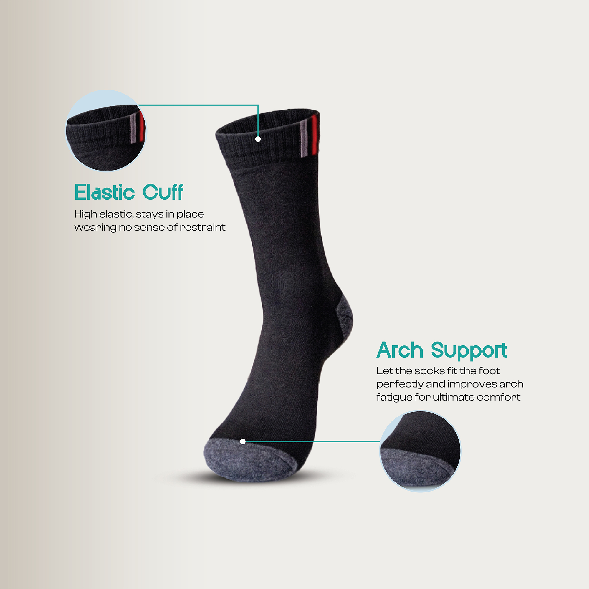 5 Pairs Men & Women Cotton Long Socks,Moloca – Comfortable Breathable,Men & Women Clothes casual socks