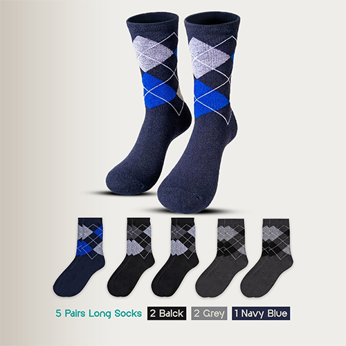 5 Pairs Men & Women Cotton Long Socks, Moloca – Comfortable Breathable,Men & Women Clothes casual socks