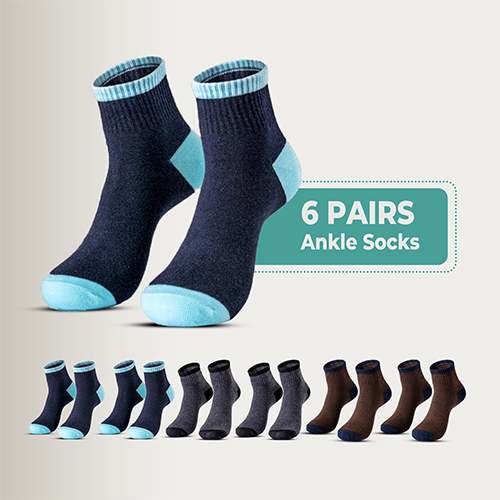 6 Pairs Men & Women Cotton Ankle Socks,Moloca – Comfortable Breathable,Men & Women Clothes casual socks
