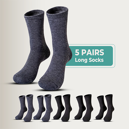 5 Pairs Men & Women Cotton Long Socks,Moloca – Comfortable Breathable,Men & Women Clothes casual socks