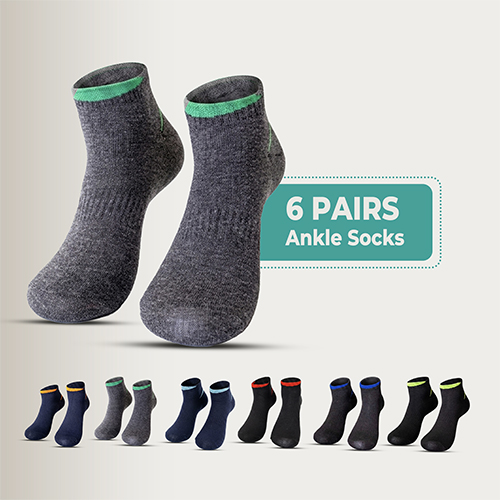 6 Pairs Men & Women Cotton Ankle Socks,Moloca – Comfortable Breathable,Men & Women Clothes casual socks