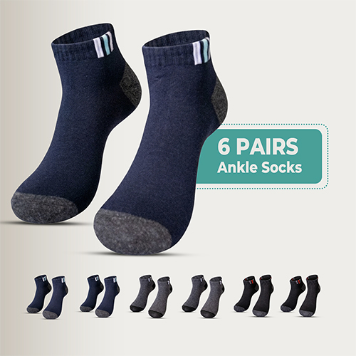 6 Pairs Men & Women Cotton Ankle Socks,Moloca – Comfortable Breathable,Men & Women Clothes casual socks.