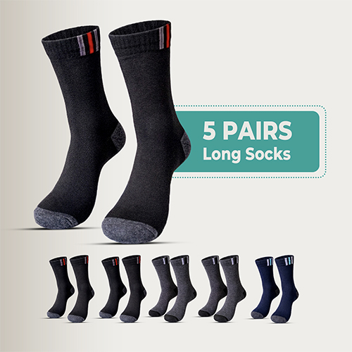 5 Pairs Men & Women Cotton Long Socks,Moloca – Comfortable Breathable,Men & Women Clothes casual socks