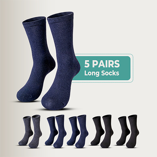 5 Pairs Men & Women Cotton Long Socks ,Moloca – Comfortable Breathable,Men & Women Clothes casual socks