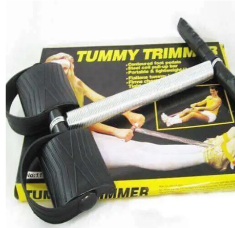 ON OFFER !!!IT GIVES THE DESIRED BODY SHAPE Tummy Spring Tummy Trimmer And Fitness Tension Rope Trainer Resistance Band, Abdomen Waist Arm Leg Stretching Pedal Sit-Up Tension Rope, Spring Sit up Band