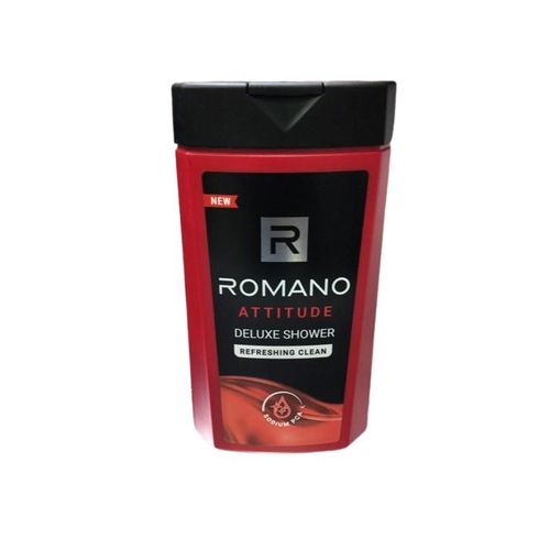 Romano Deluxe Shower Gels - 2-in-1 Body Wash & Shampoo for Men - Available in 3 variants: Classic, Attitude & Force